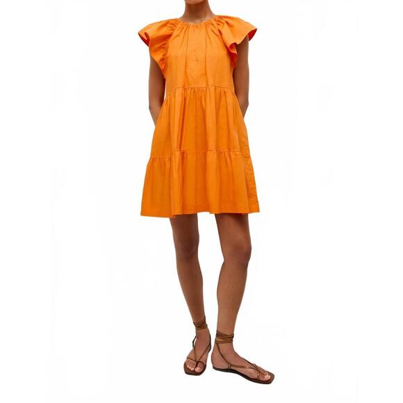 NEW MARIE OLIVER kara dress in tangerine - Picture 1 of 5